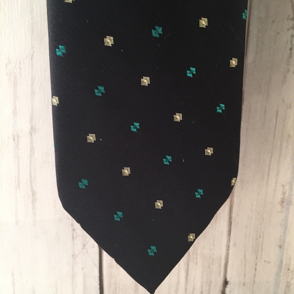 Vintage Slim 3" Neck Tie Jacques Estier Mens Navy - Picture 3 of 7